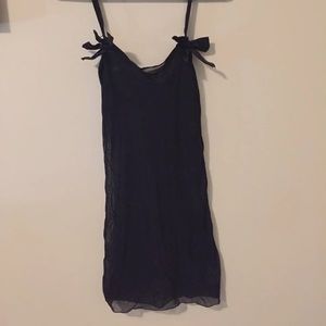 Black sheer tank top